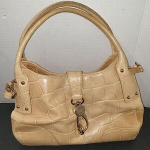 Dooney & Bourke Snake Skin Vintage Leather Shoulder Bag